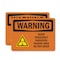 Signmission Radiation & Laser Sign, 5 in H x 7 in W, Vinyl Decal, Rectangle OS-2PACK-WS-D-57-L-12788 - alternate 1